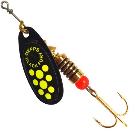 Mepps Black Fury Chartreuse Dot / Black Nr 2 / 4,5g