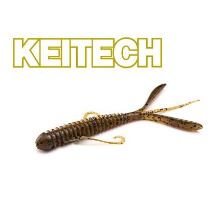 Keitech 3" Hog Impact Green Pumpkin PP  7cm/1g/12pcs