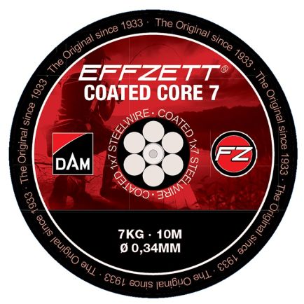 DAM Coated Core7 Steel Trace Black 0.34mm/10m/7kg