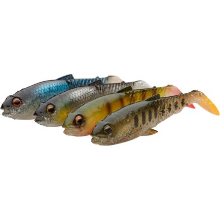 Savage Gear Craft Cannibal Paddletail 8.5cm/7g Clear water mix 4pcs