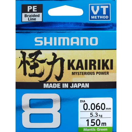 Shimano Kairiki 8 Mantis Green 0.20mm/17.0kg/150m