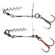 Savage Gear Carbon49 Corkscrew Stinger #1/0 /7cm/23kg/2pcs