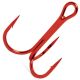 VMC Vanadium Round Treble 8540 Red #1/0 /5pcs