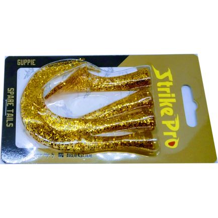 Strike Pro Guppie Junior“ 11 cm/70 g atsarginės uodegėlės GOG 4 vnt