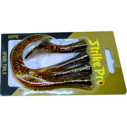 Strike Pro Guppie“ 13,5 cm/120 g atsarginės uodegėlės MOG 4 vnt