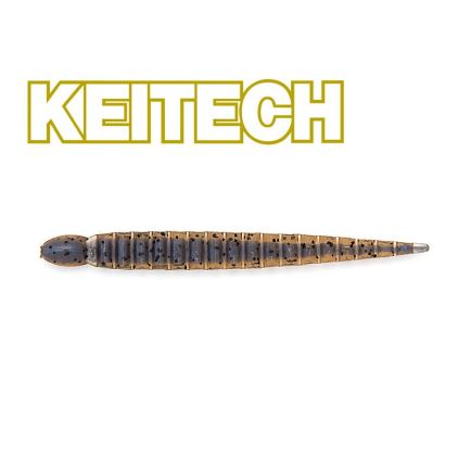 Keitech 3" Custom Leech Cinnamon PP / Blue Neon 8cm/1g/10vnt