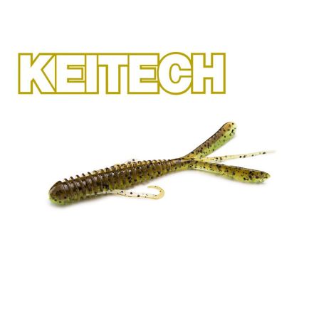 Keitech 3" Hog Impact Green Pumpkin Chartreuse 7cm/1g/12vnt