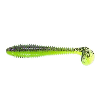 Keitech 4.3" FAT Swing Impact Purple Chartreuse (BA-Leidimas) 11cm/11g/6vnt