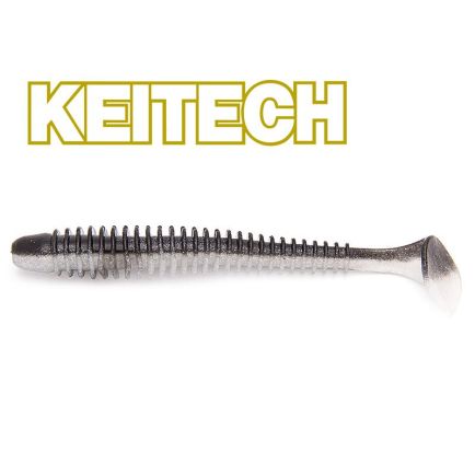 Keitech 4.5" Swing Impact Black Shiner 12cm/9g/6vnt