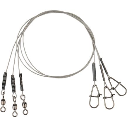 Savage Gear Carbon49 Trace Swivel/Needle Snap 30cm/0.48mm/11kg/3pcs