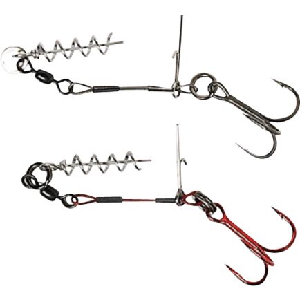 Savage Gear Carbon49 Corkscrew Stinger #2/0 /7cm/31kg/2pcs