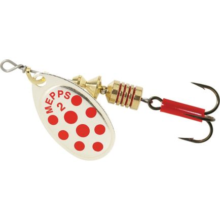 Mepps Aglia Silver/Red Dots #2 / 4,5g