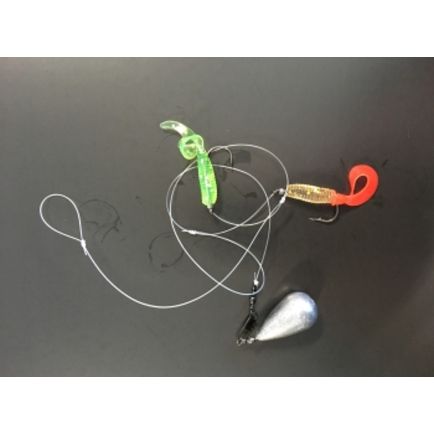 BTF Aborre Rig med 2 agn 