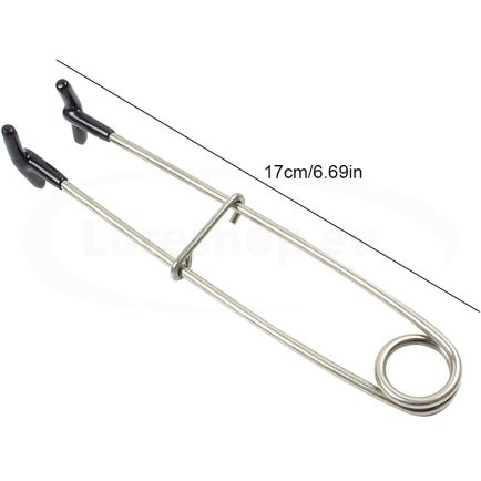 Lureshop.eu Žuvies žiočių platintuvas iš nerūdijančio plieno, plokščias viršus, 17 cm