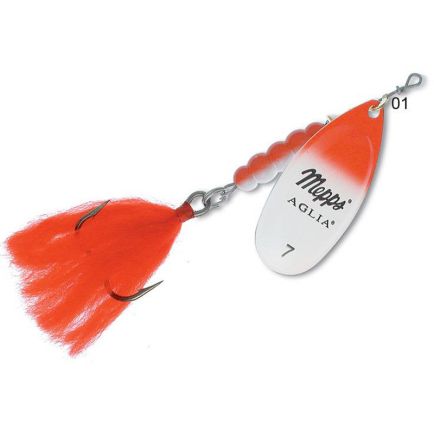 Mepps Aglia No 7 raudona/balta/sidabrinė 30g