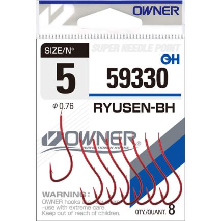 Owner viengubi kabliukai 59330 raudoni #4/8 vnt