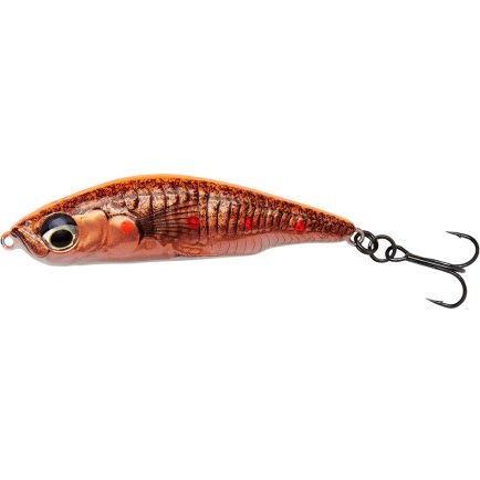 Savage Gear 3D Sticklebait masalas pieštuku, fluorescencinio oranžinio vario spalvos, 6,5 cm/10,5 g