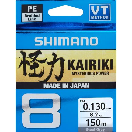 Shimano Kairiki 8 Steel Gray 0.23mm/22.5kg/150m