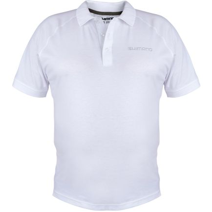 Shimano Wear Short Sleeve Polo White Size M