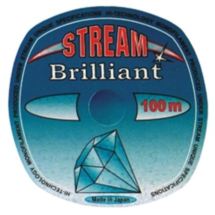 „Stream Brilliant“ monofilamentinis valas, skaidrus, 0,225 mm / 6,0 kg / 100 m