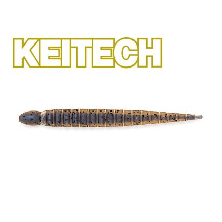 Keitech 3" Custom Leech Cinnamon PP / Blue Neon  8cm/1g/10pcs