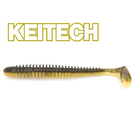 Keitech 4.5" Swing Impact Watermelon PP Yellow 12cm/9g/6pcs