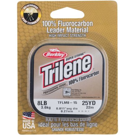 Berkley Trilene 100% Fluorocarbon Leader Clear 0.30mm/7.0kg/25m