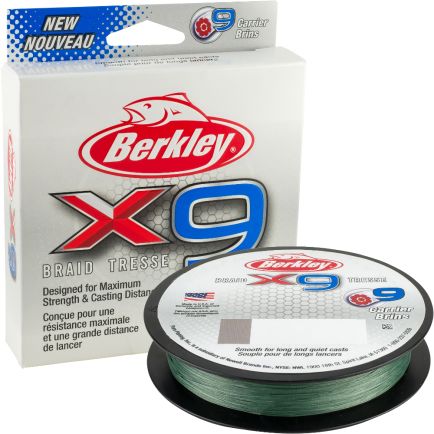 Berkley X9 Braid LowVis Green 0.17mm/17.0kg/150m