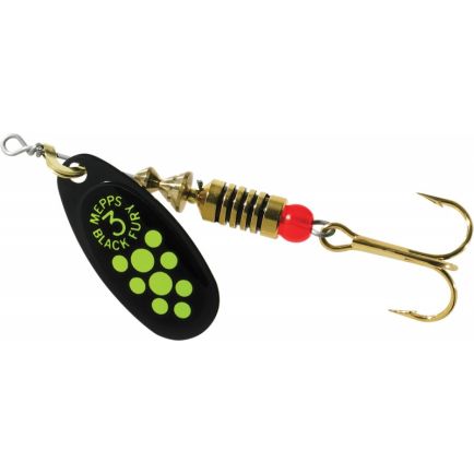 1 x lure spoon mepps aglia lure spinner trout pointrouge perch silver dot 