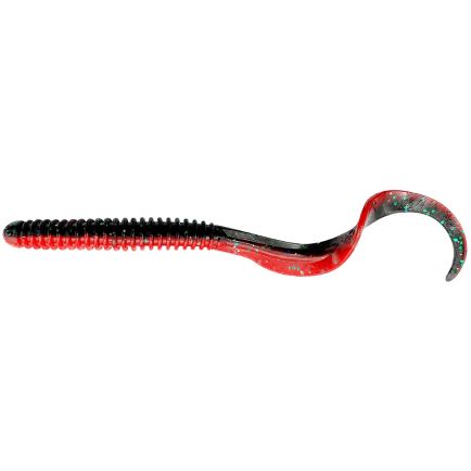 Savage Rib Worm Red N Black 9cm/3g/10pcs