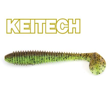 Keitech 5.8" FAT Swing Impact Green Pumpkin / Chartreuse 14cm/23g/4pcs