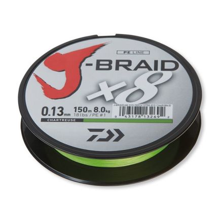 DAIWA J-Braid X8 Chartreuse 0.28mm/26.5kg/150m