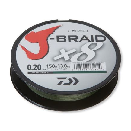 DAIWA J-Braid X8 Dark Green 0.24mm/18kg/150m