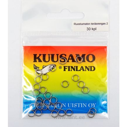 Kuusamo stainless steel split rings #4/20pc