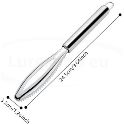 Lureshop.eu Stainless Steel Fish Scaler 24cm