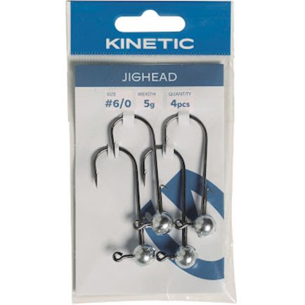 Kinetic Jighead #6/0 10g Zinc 4pc