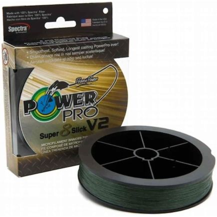 PowerPro Super 8 Slick V2 Moss Green 0.19mm/15.0kg/135m