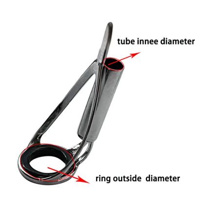 Lureshop.eu Spinning Rod Spare Top Ring Chrome 5mm/1.5mm