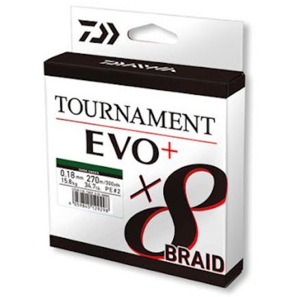 Daiwa Tournament x8 Braid Evo+ dark green 0.10mm/6.7kg/135m